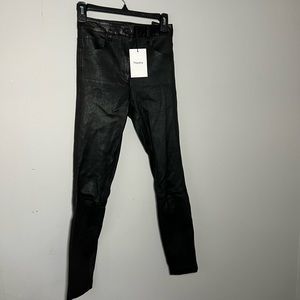NWT Theory Genuine 100% Leather Skinny Pants